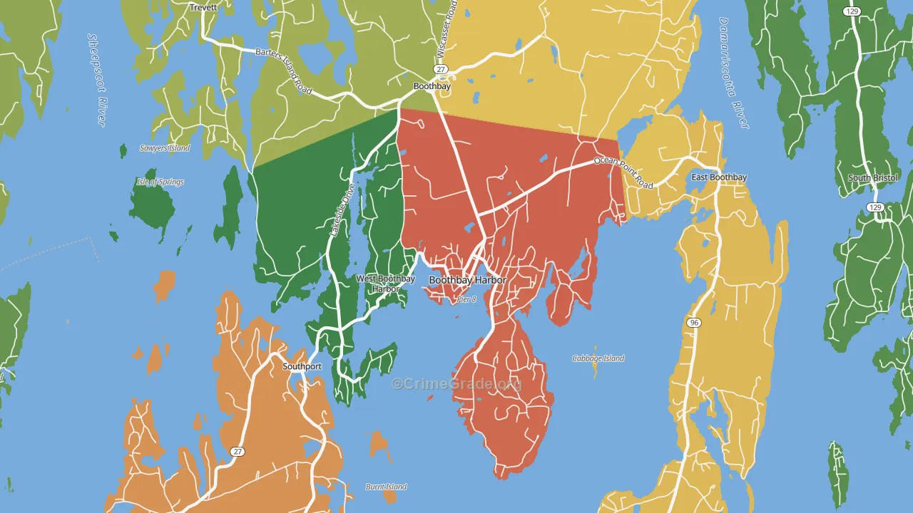 04538, ME Map of Drug-Related Crime Rates