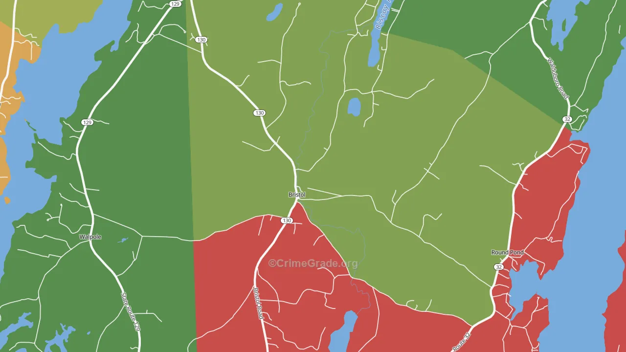 04539, ME Map of Drug-Related Crime Rates