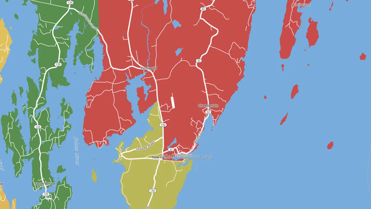 04541, ME Map of Drug-Related Crime Rates
