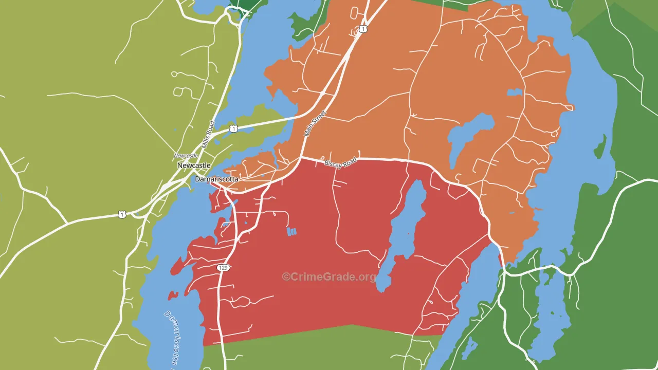 04543, ME Map of Drug-Related Crime Rates