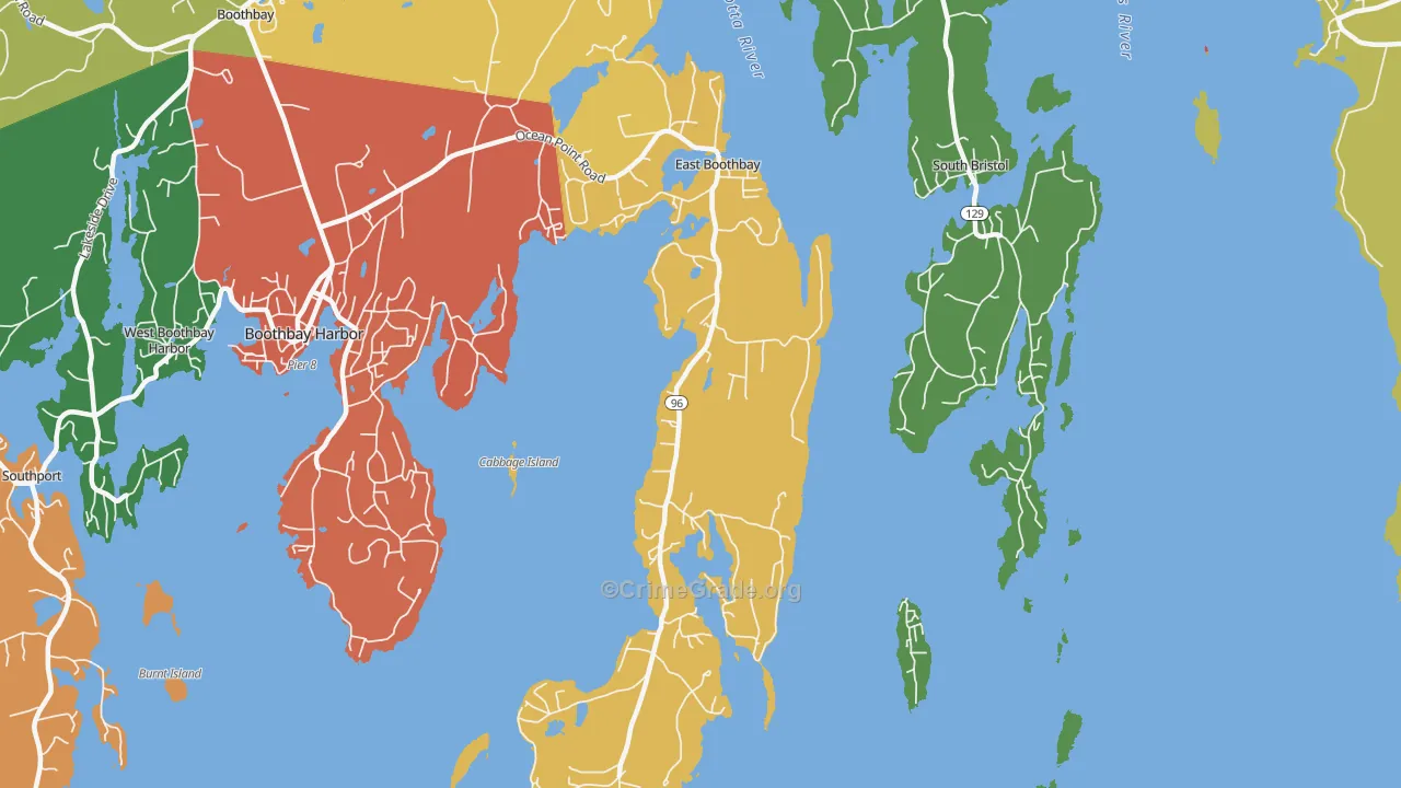 04544, ME Map of Drug-Related Crime Rates