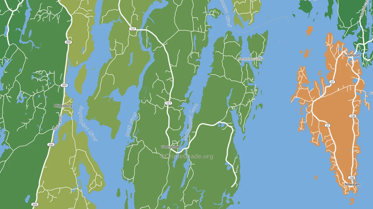 04548, ME Map of Drug-Related Crime Rates