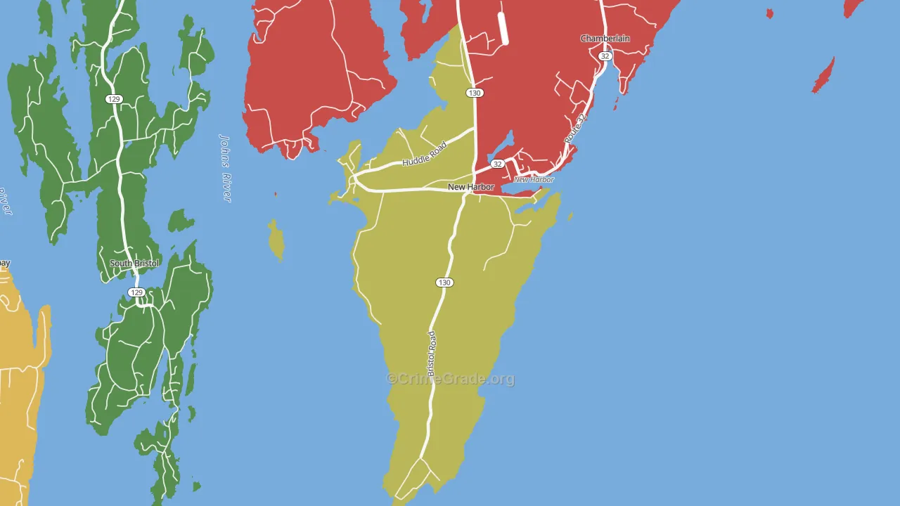 04554, ME Map of Drug-Related Crime Rates