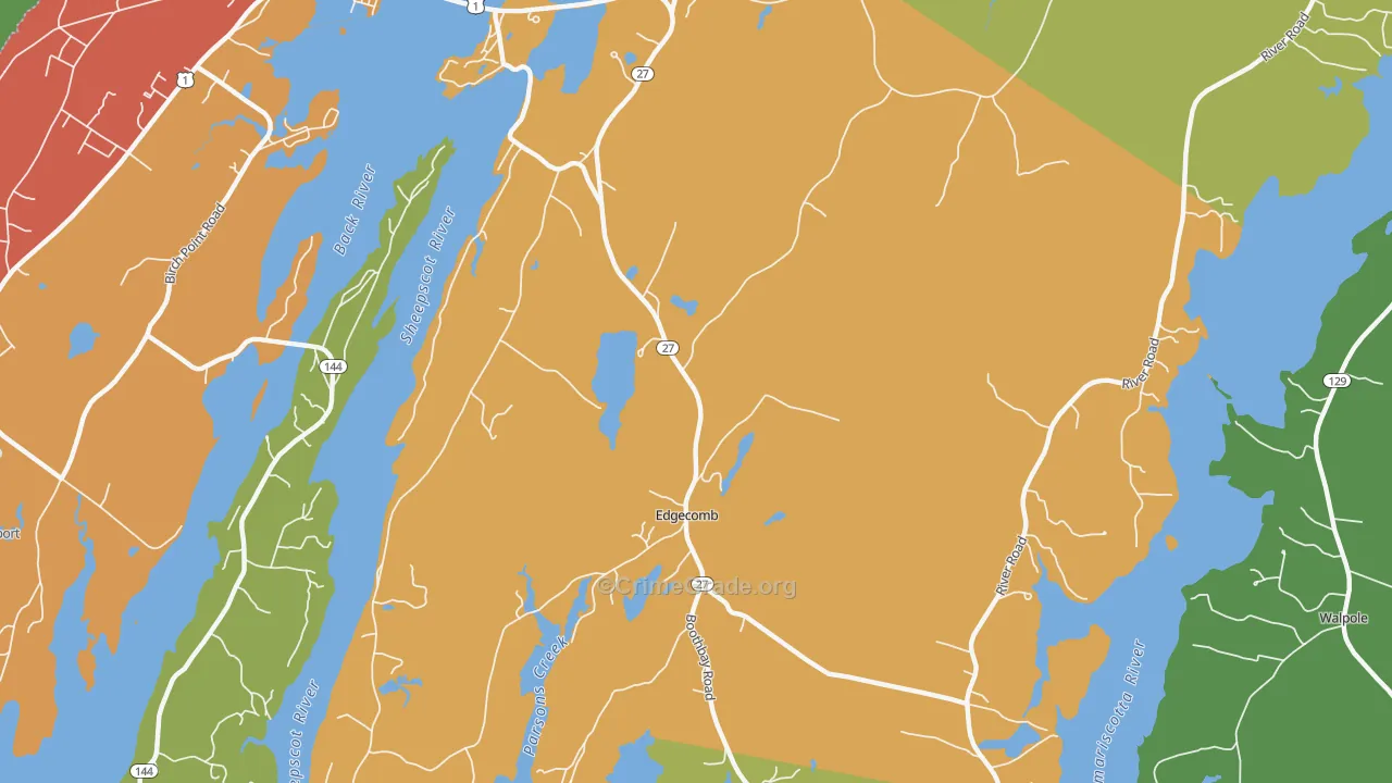 04556, ME Map of Drug-Related Crime Rates