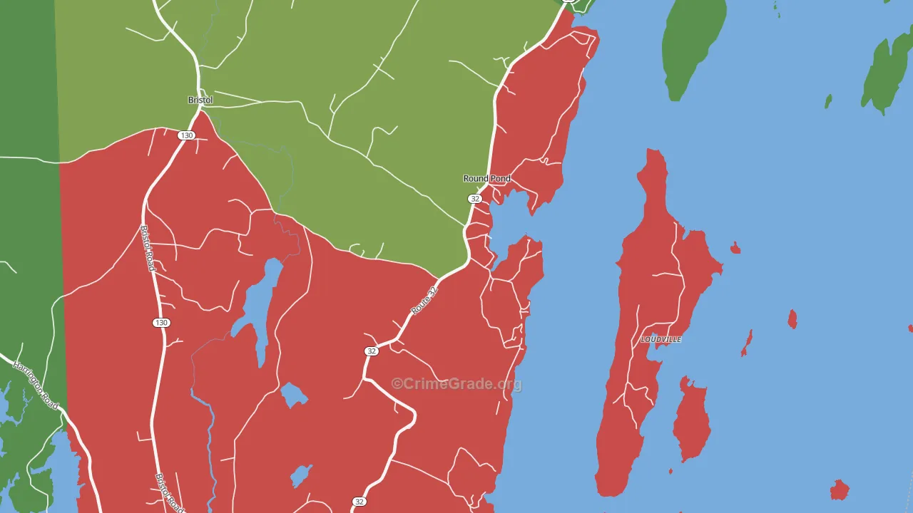 04564, ME Map of Drug-Related Crime Rates