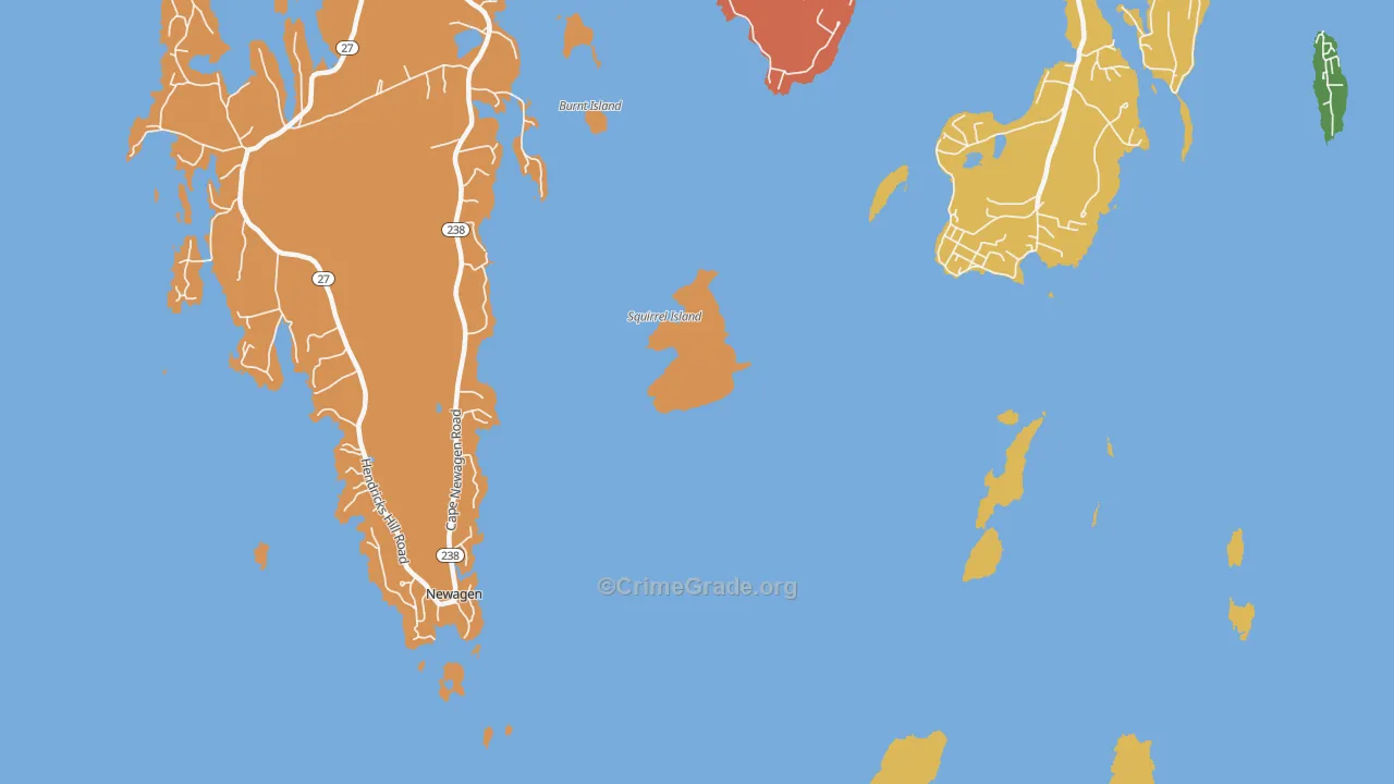 04570, ME Map of Drug-Related Crime Rates