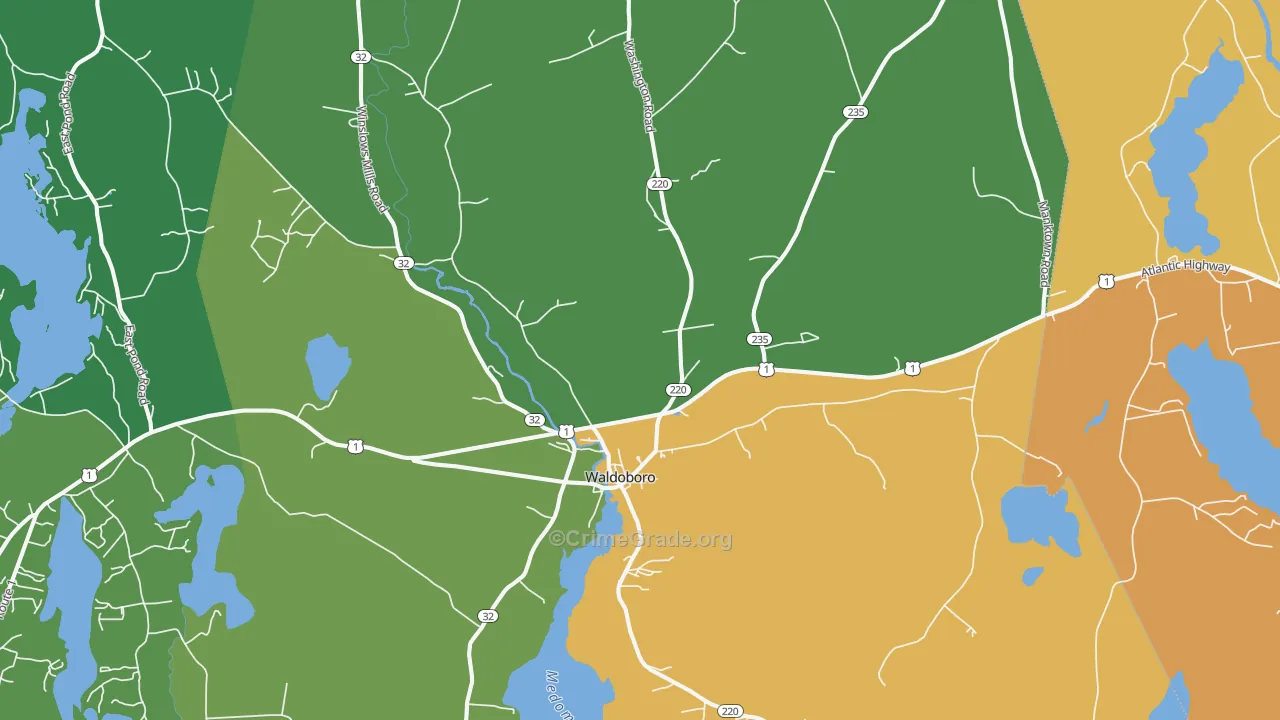 04572, ME Map of Drug-Related Crime Rates