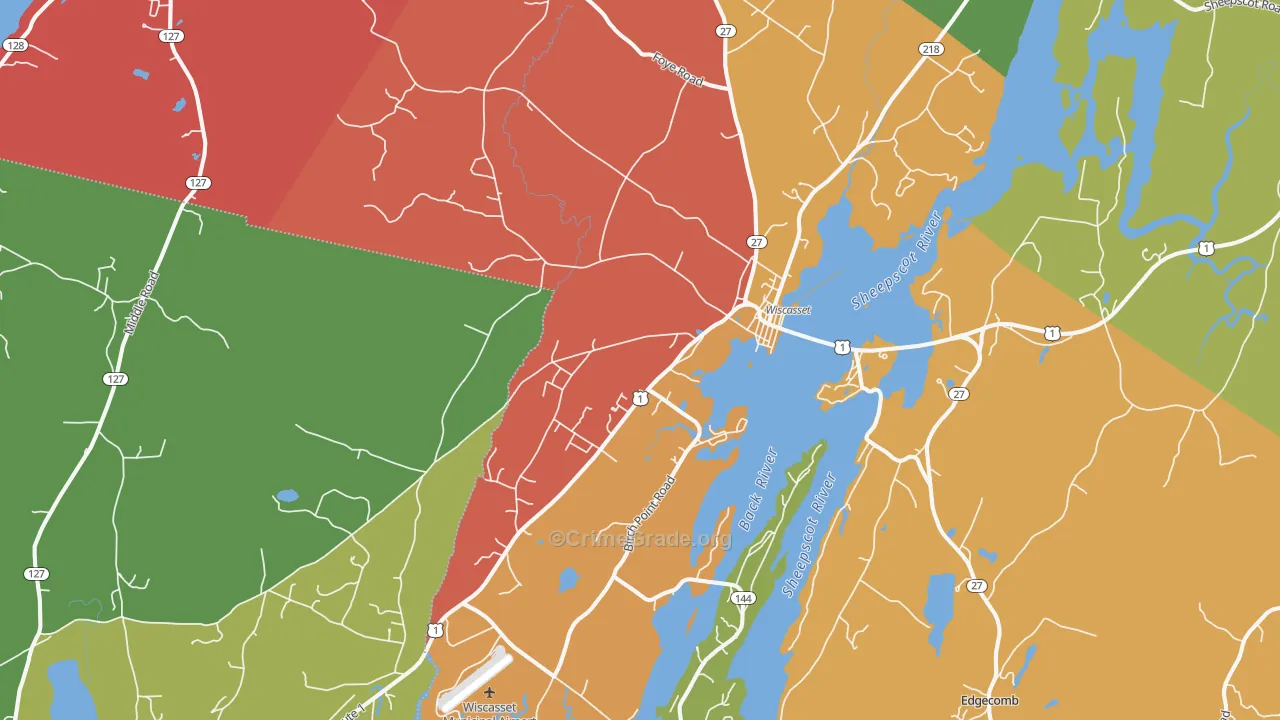04578, ME Map of Drug-Related Crime Rates
