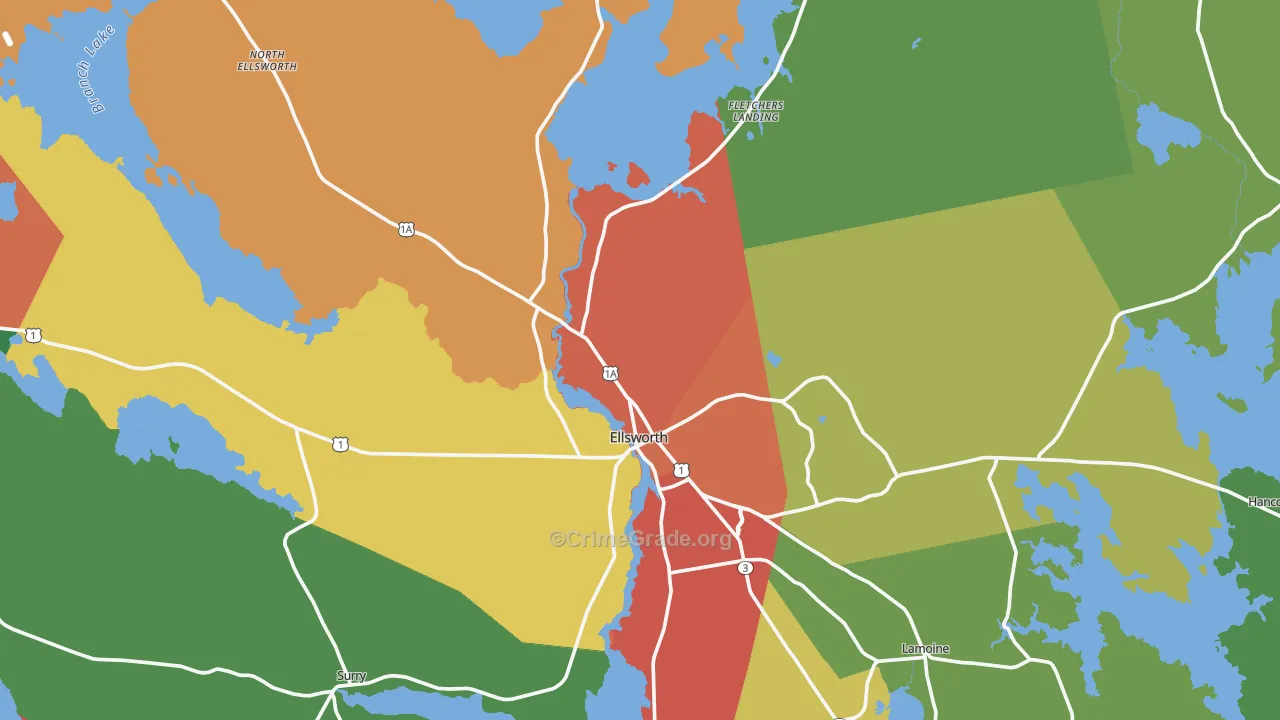 04605, ME Map of Drug-Related Crime Rates