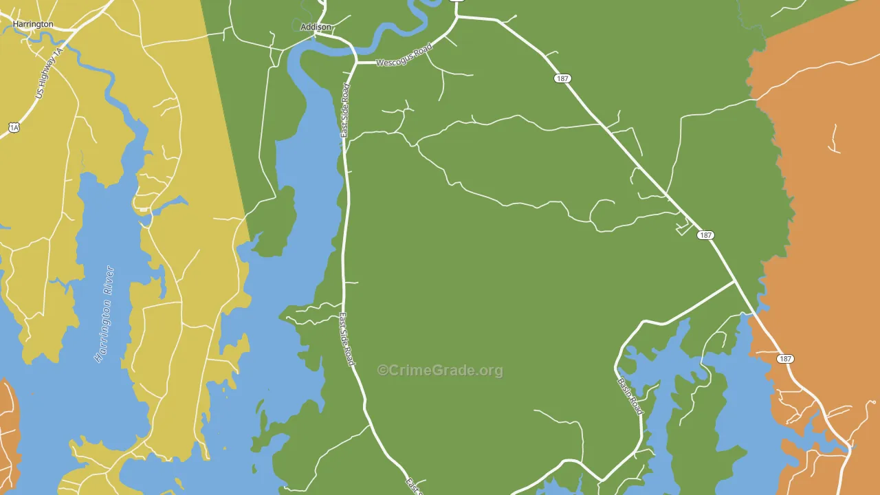04606, ME Map of Drug-Related Crime Rates