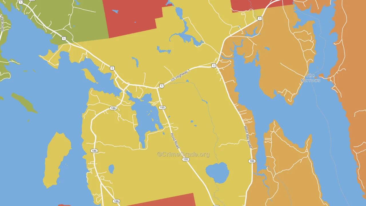 04607, ME Map of Drug-Related Crime Rates