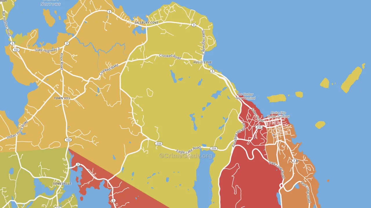 04609, ME Map of Drug-Related Crime Rates