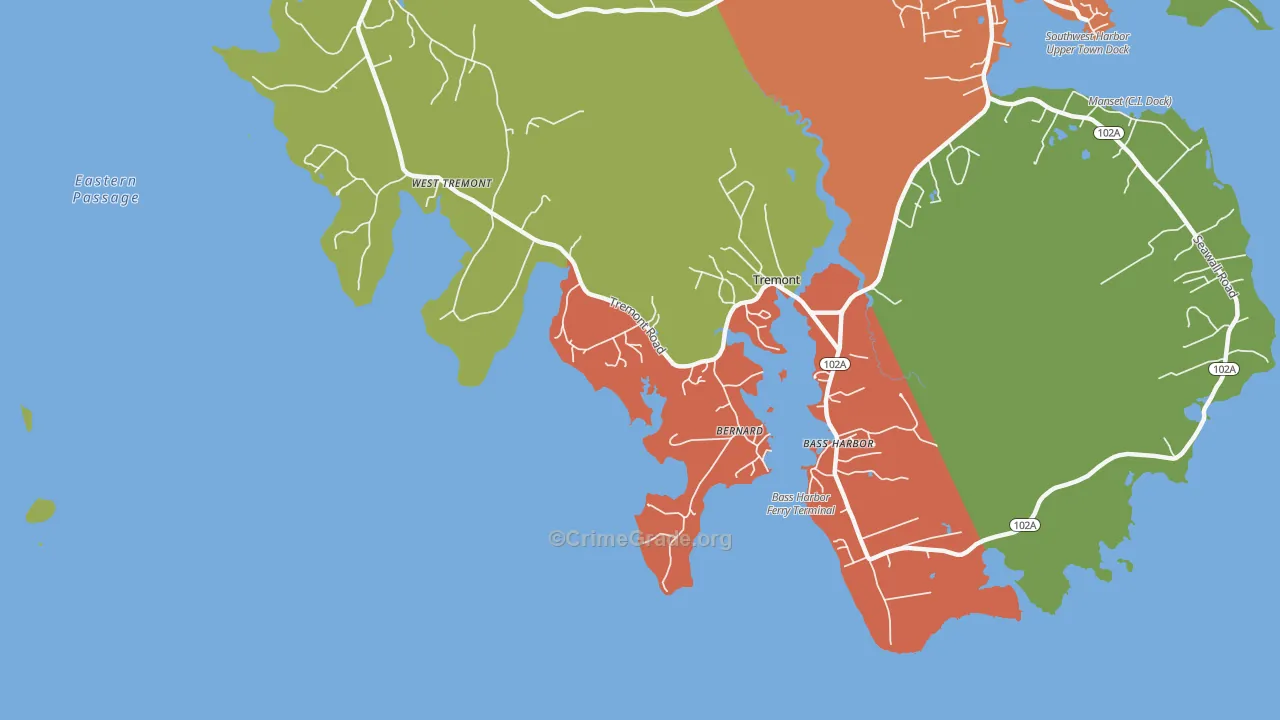 04612, ME Map of Drug-Related Crime Rates