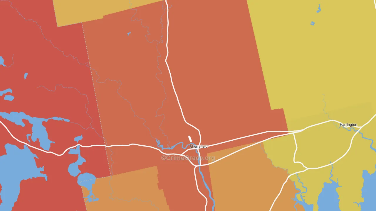 04622, ME Map of Drug-Related Crime Rates