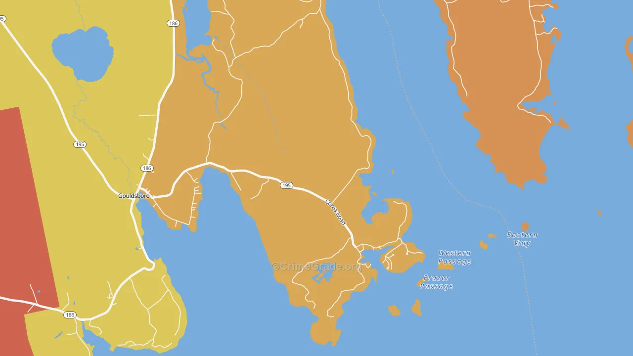 04624, ME Map of Drug-Related Crime Rates