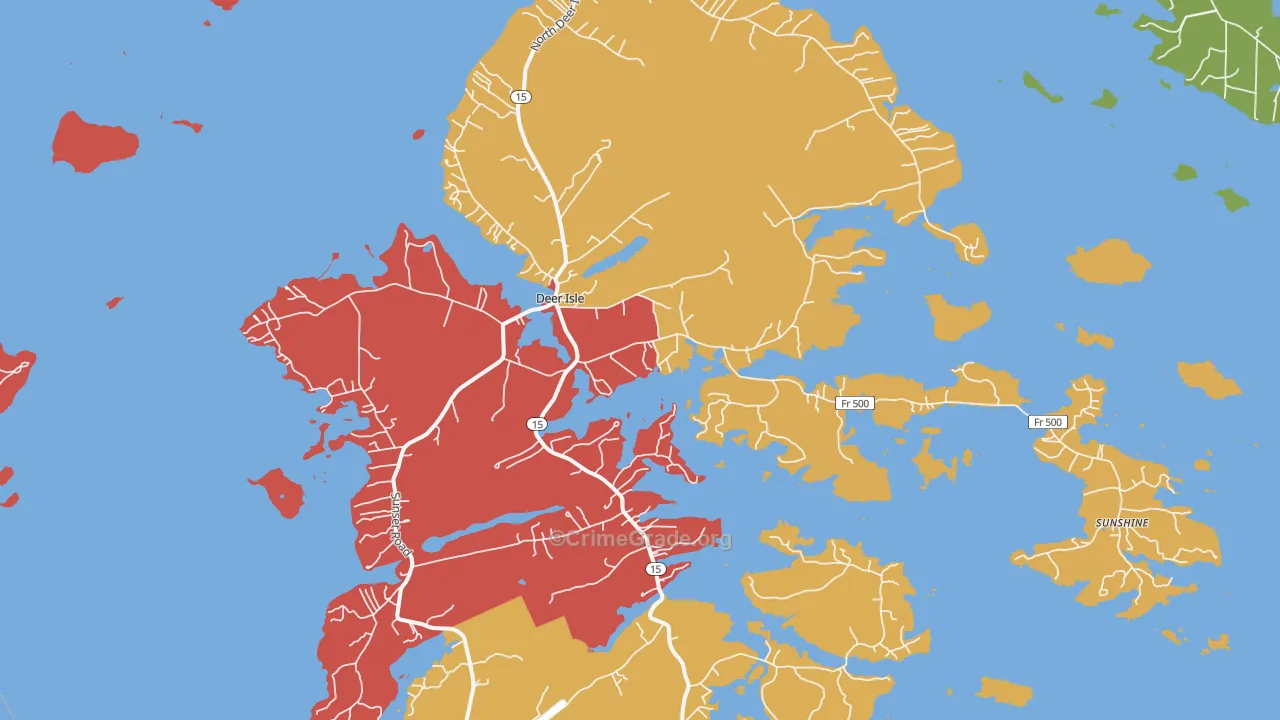 04627, ME Map of Drug-Related Crime Rates
