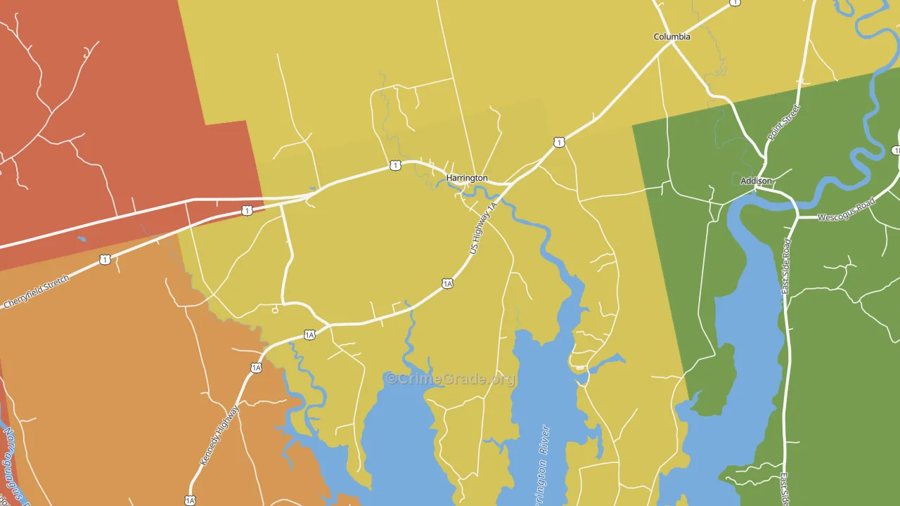 04643, ME Map of Drug-Related Crime Rates