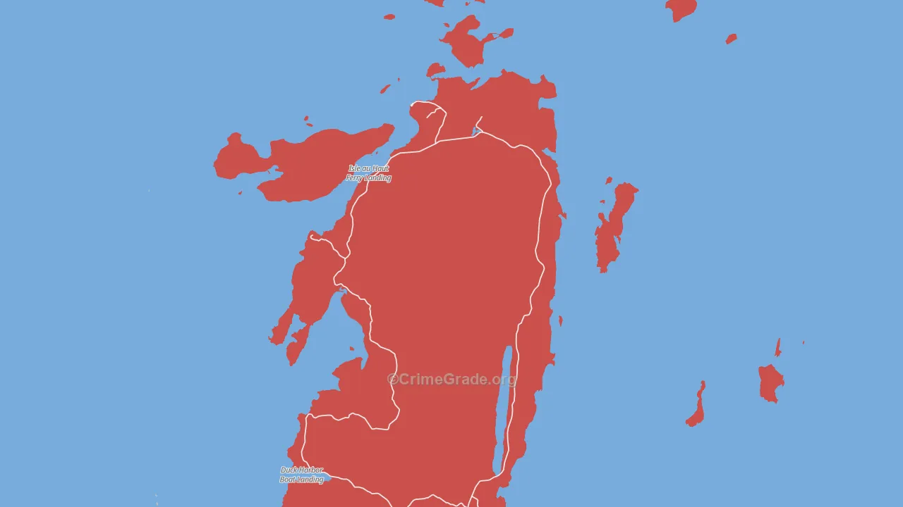 04645, ME Map of Drug-Related Crime Rates