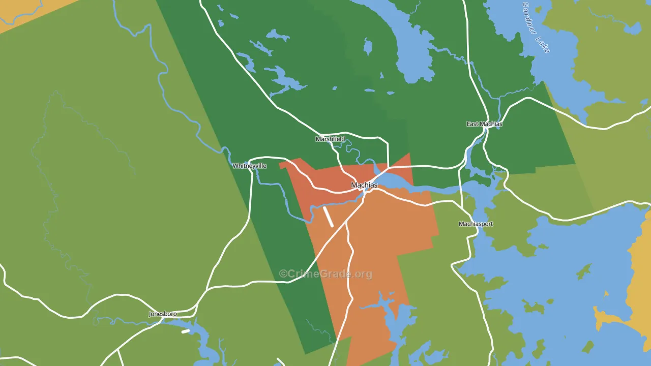 04654, ME Map of Drug-Related Crime Rates