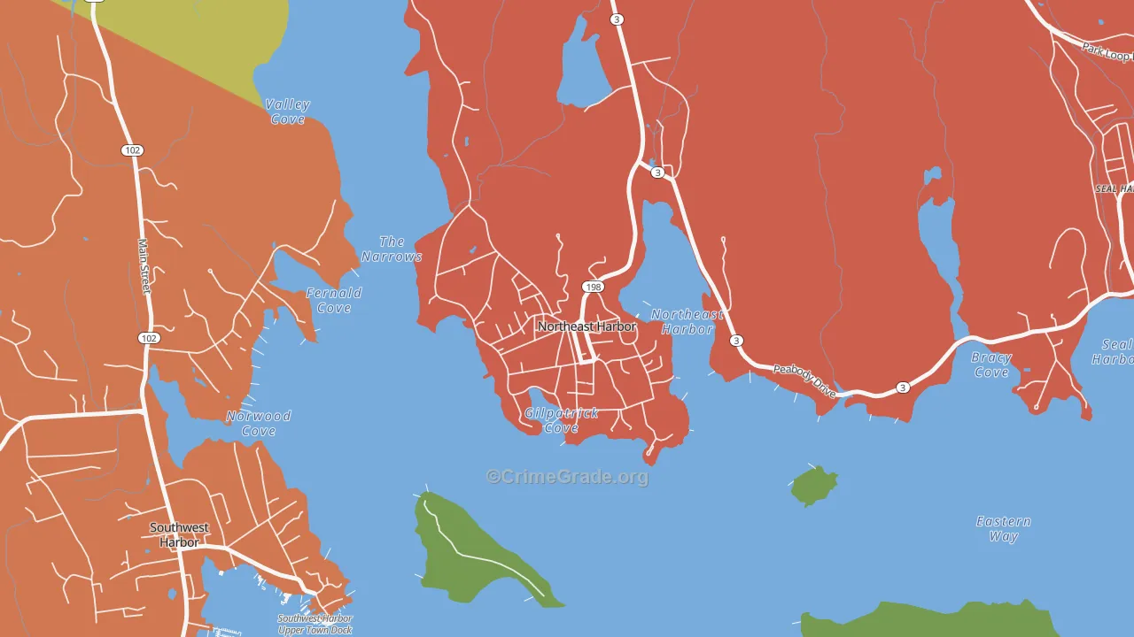 04662, ME Map of Drug-Related Crime Rates