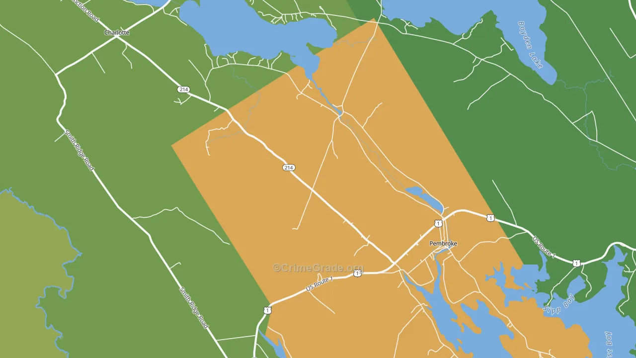 04666, ME Map of Drug-Related Crime Rates