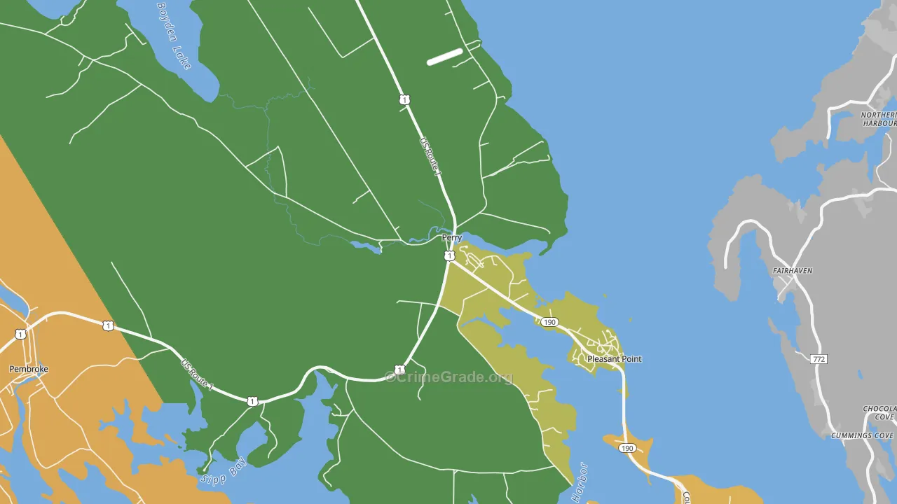 04667, ME Map of Drug-Related Crime Rates