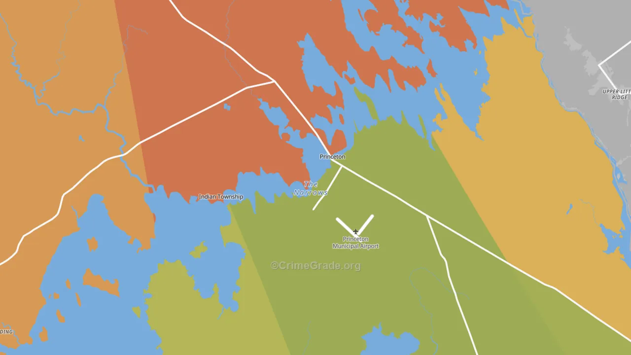 04668, ME Map of Drug-Related Crime Rates