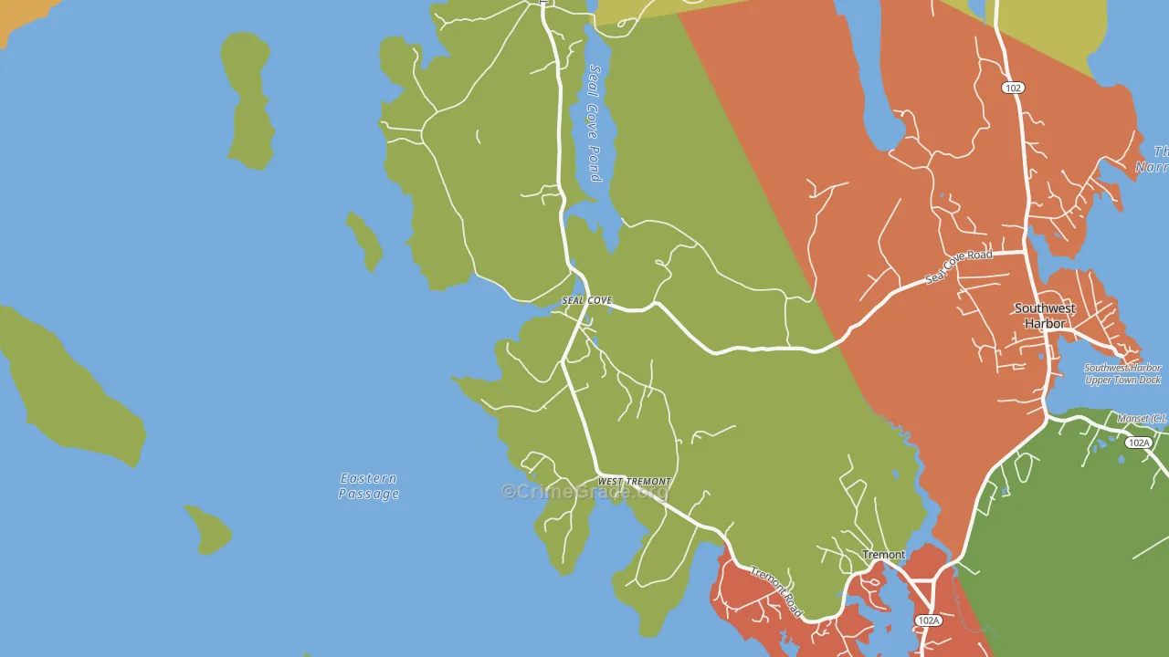 04674, ME Map of Drug-Related Crime Rates