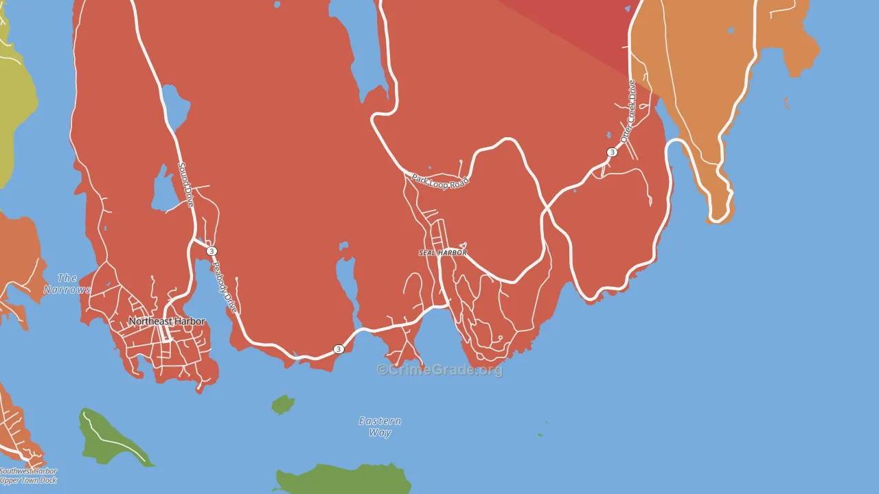 04675, ME Map of Drug-Related Crime Rates