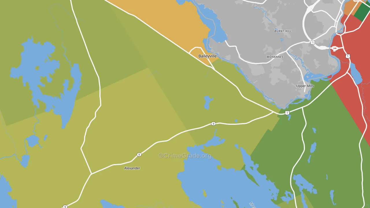 04694, ME Map of Drug-Related Crime Rates