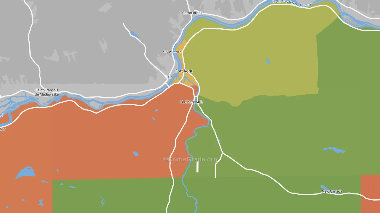04743, ME Map of Drug-Related Crime Rates