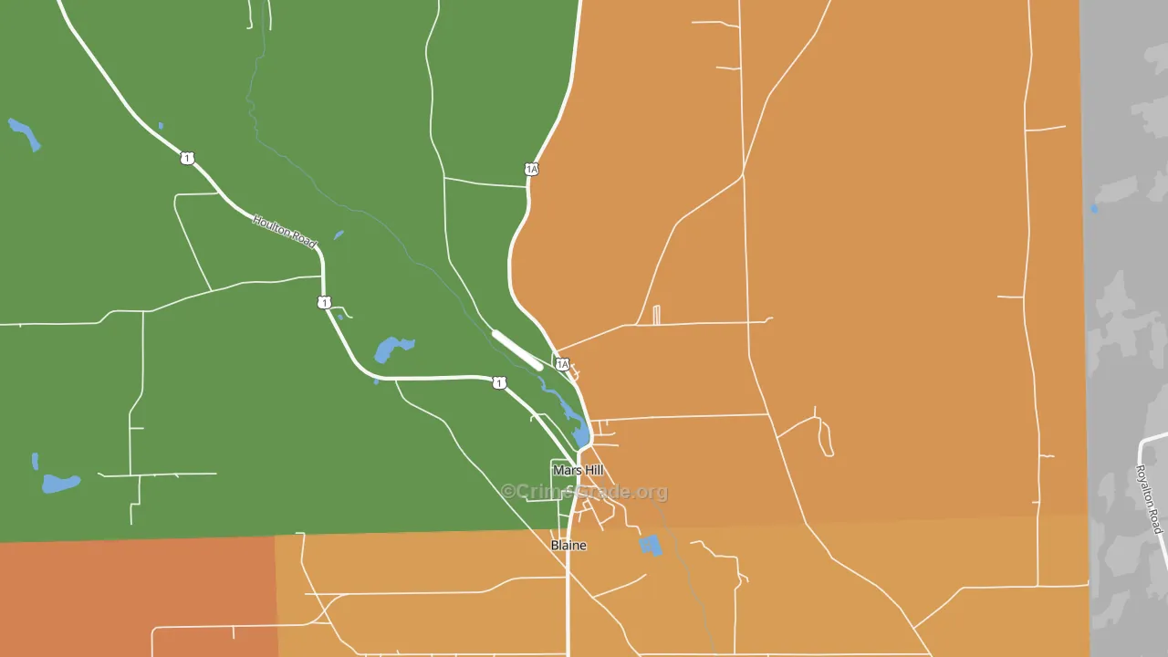 04758, ME Map of Drug-Related Crime Rates