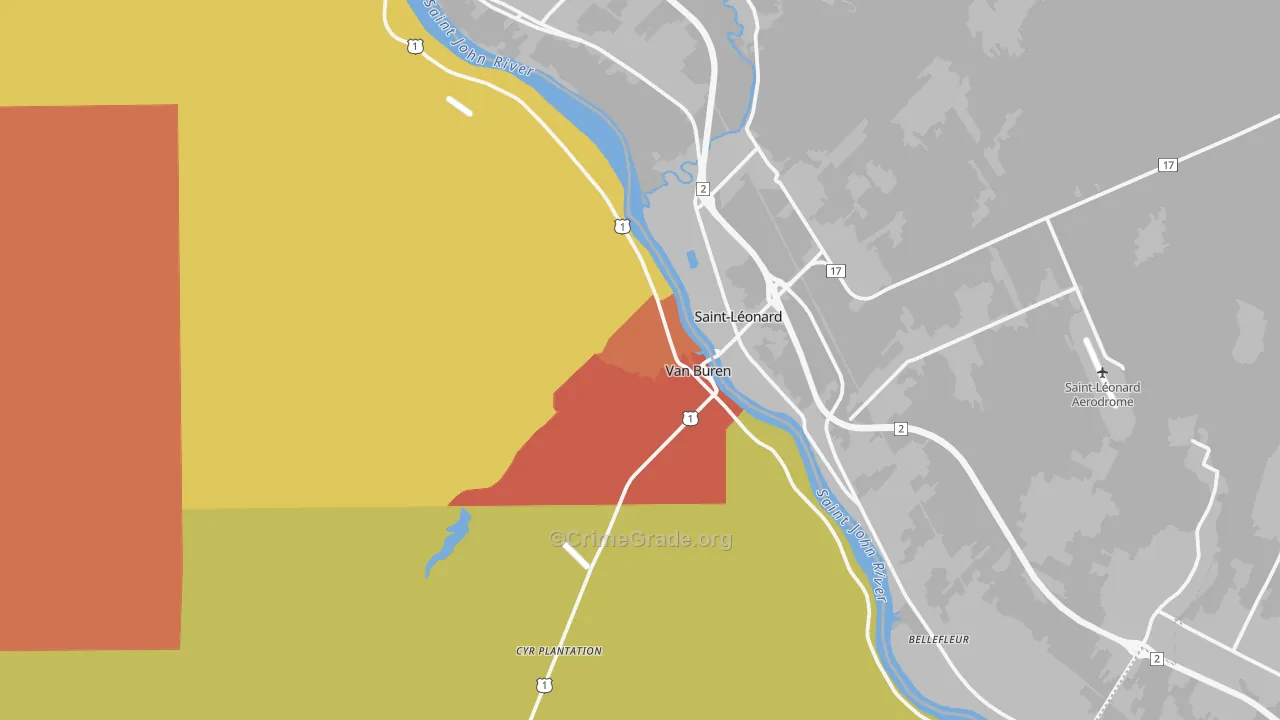 04785, ME Map of Drug-Related Crime Rates