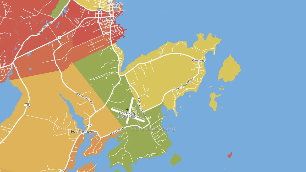 04854, ME Map of Drug-Related Crime Rates