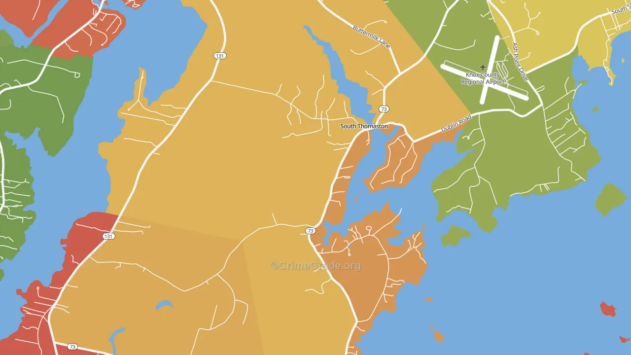 04858, ME Map of Drug-Related Crime Rates