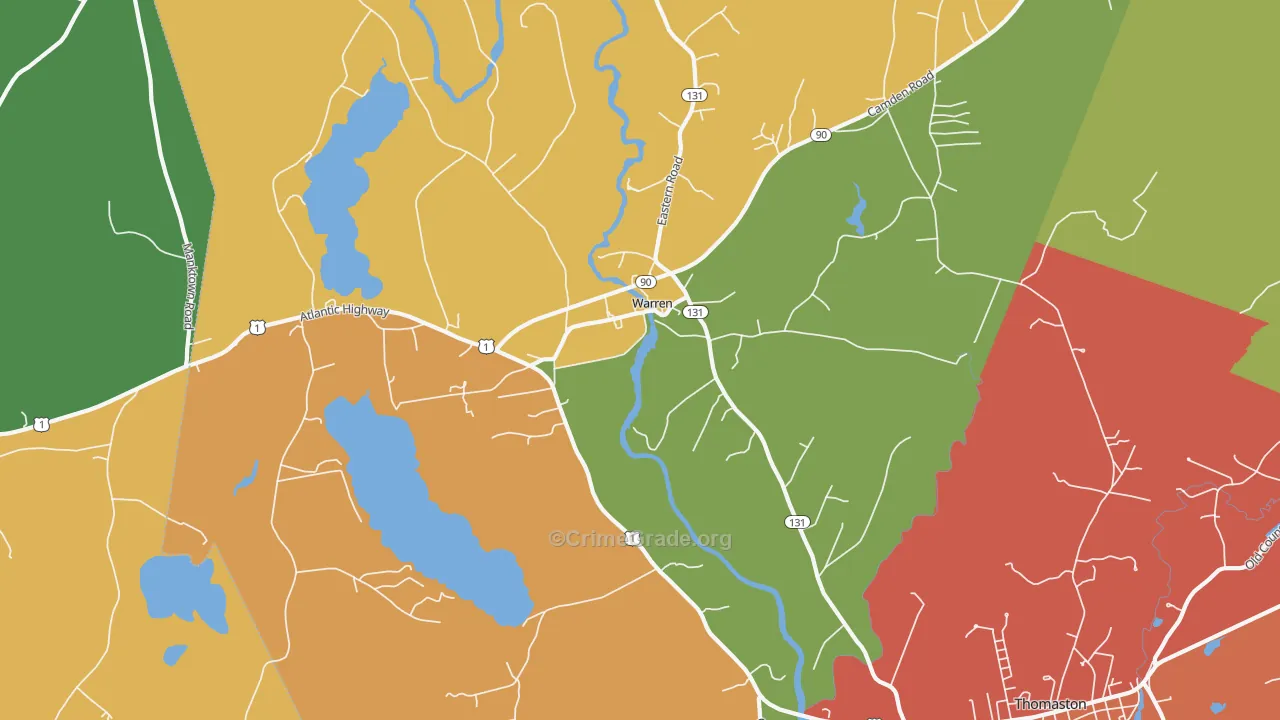 04864, ME Map of Drug-Related Crime Rates