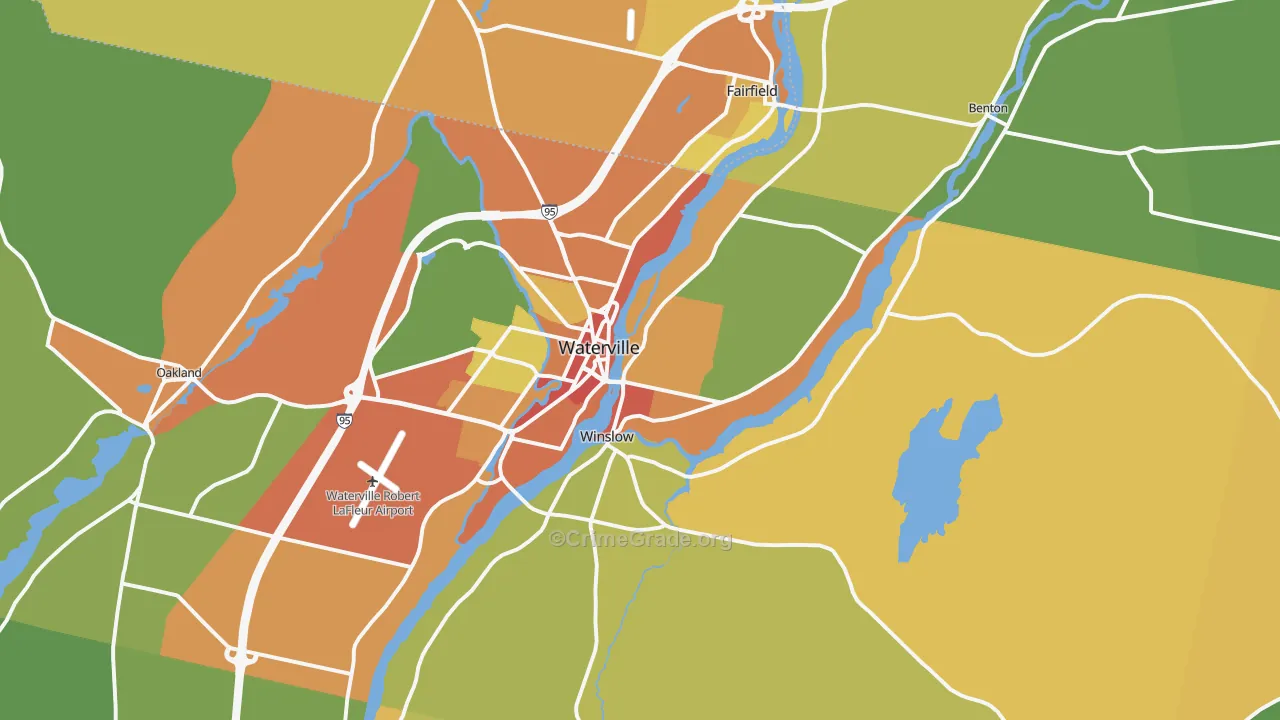 04901, ME Map of Drug-Related Crime Rates