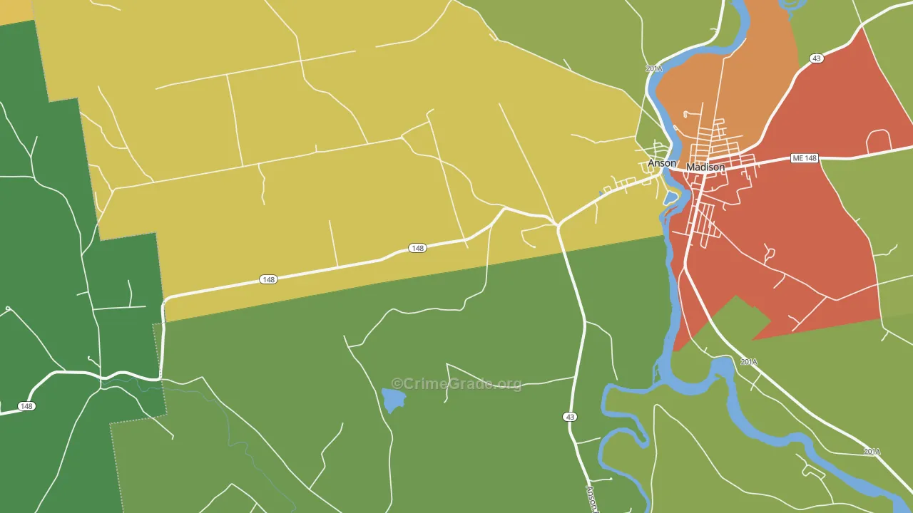 04911, ME Map of Drug-Related Crime Rates