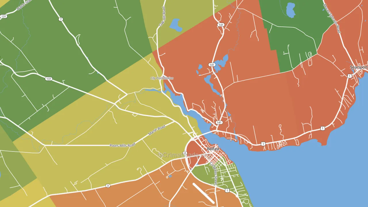 04915, ME Map of Drug-Related Crime Rates