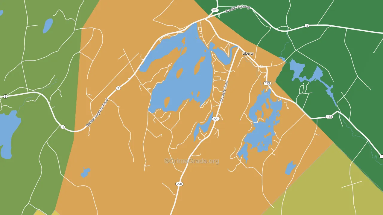 04949, ME Map of Drug-Related Crime Rates