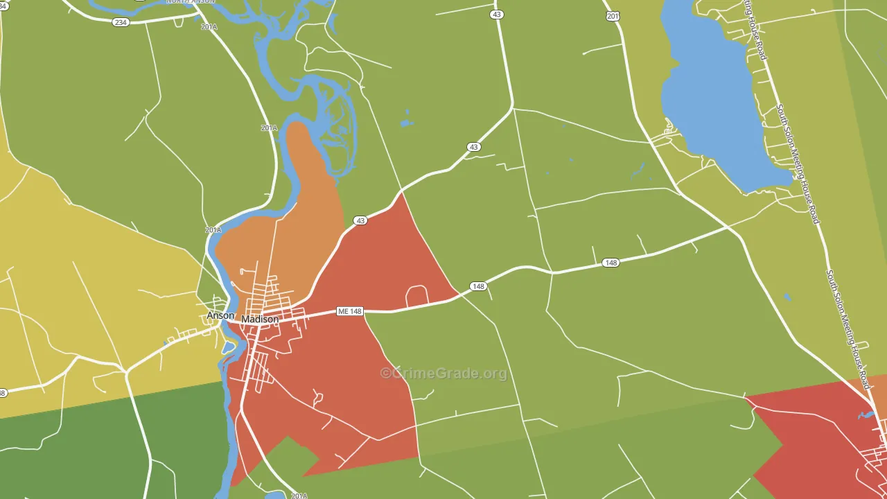 04950, ME Map of Drug-Related Crime Rates