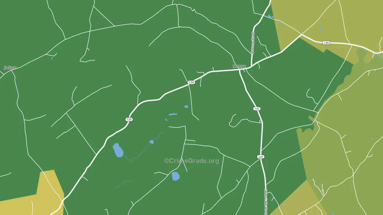 04951, ME Map of Drug-Related Crime Rates