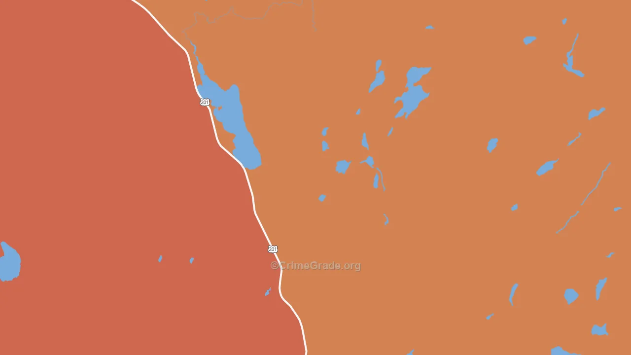 04954, ME Map of Drug-Related Crime Rates