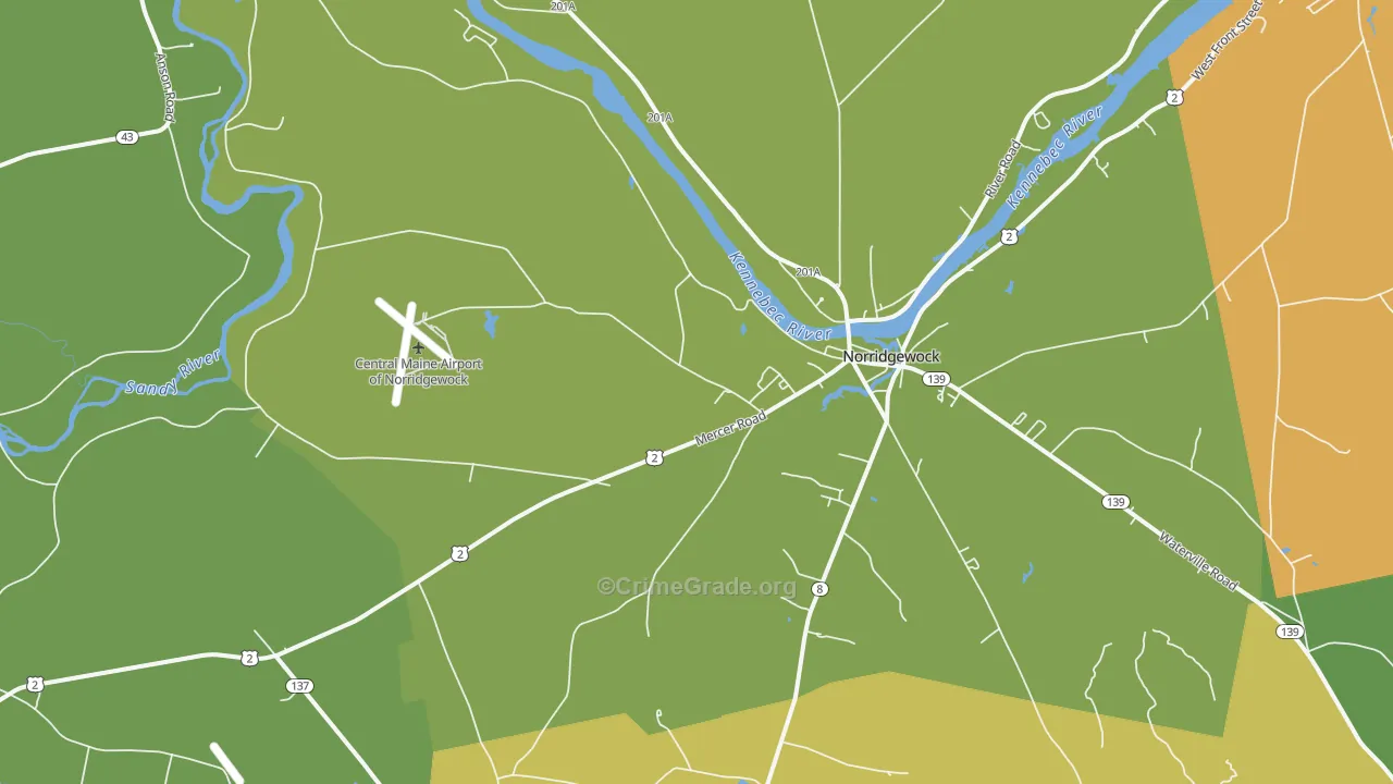 04957, ME Map of Drug-Related Crime Rates