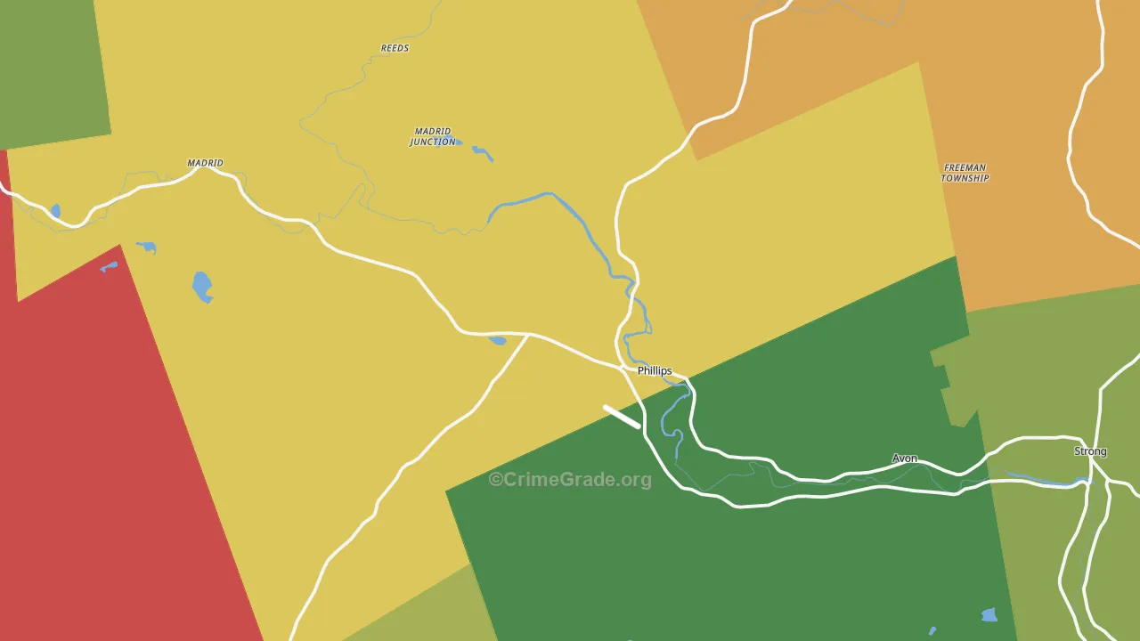 04966, ME Map of Drug-Related Crime Rates