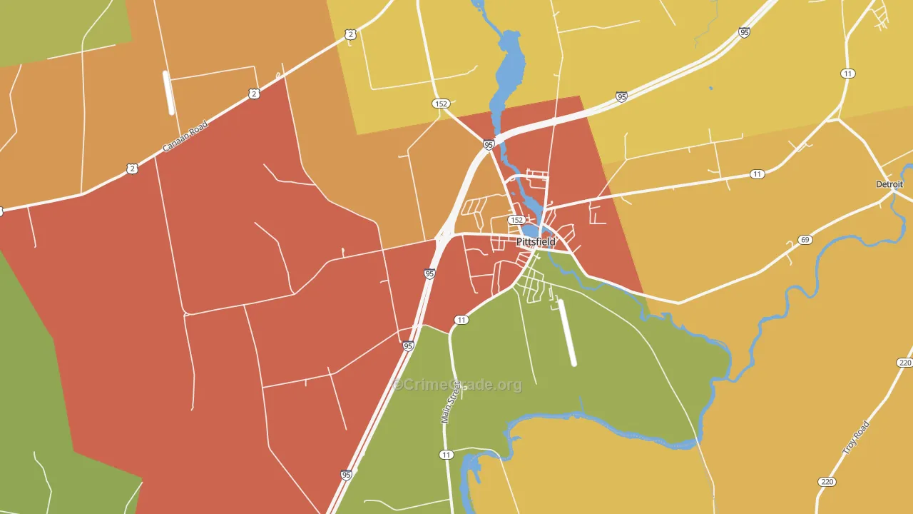 04967, ME Map of Drug-Related Crime Rates