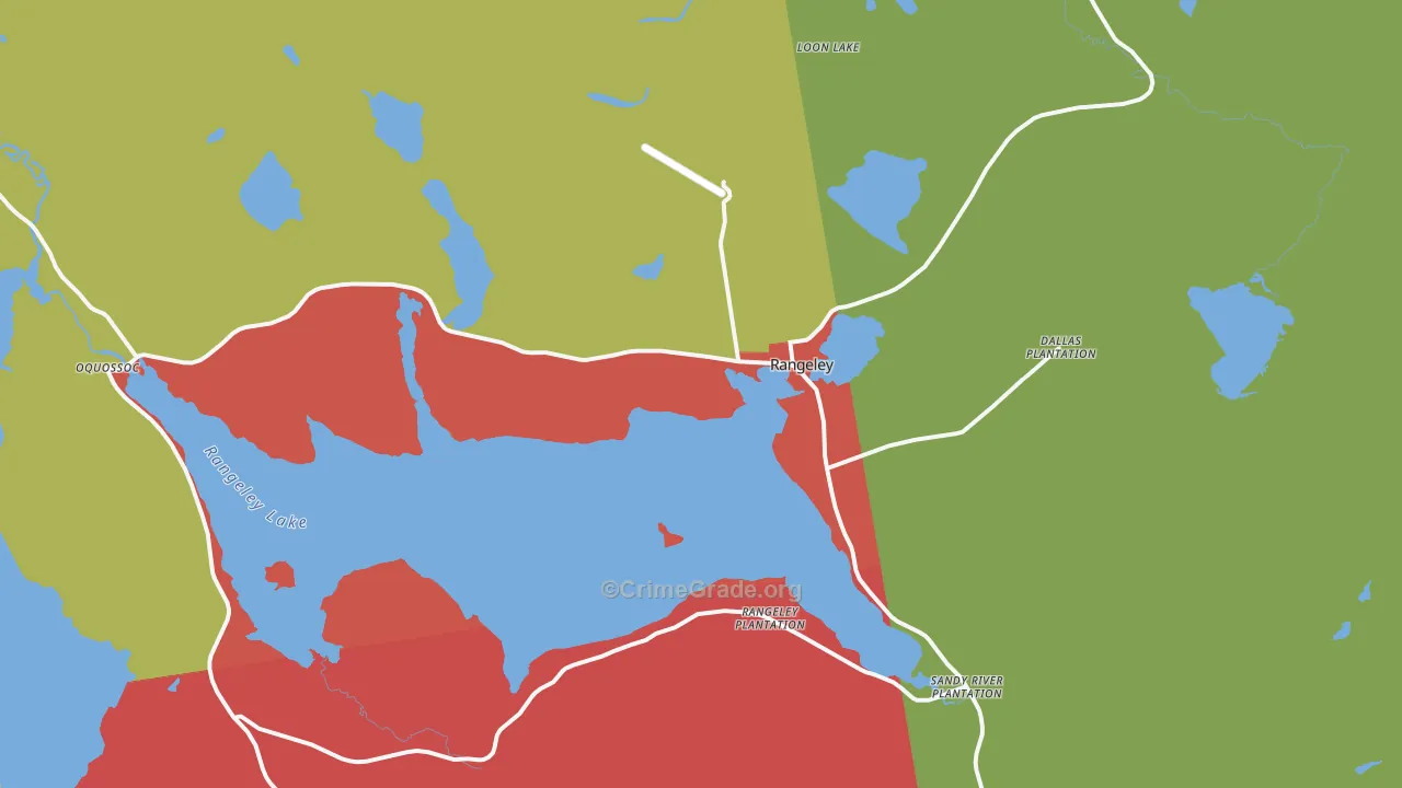 04970, ME Map of Drug-Related Crime Rates
