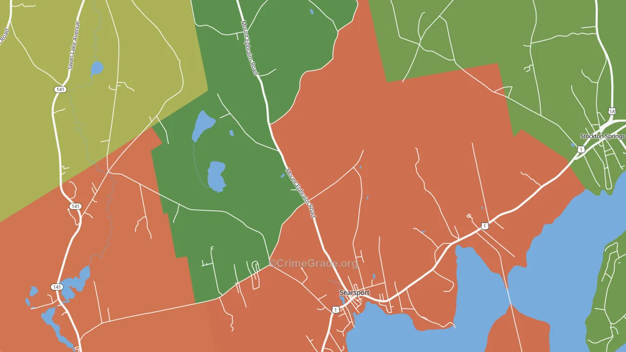 04974, ME Map of Drug-Related Crime Rates