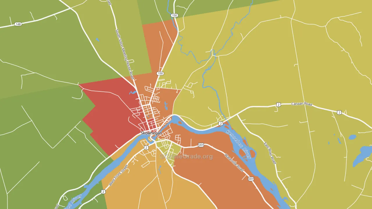 04976, ME Map of Drug-Related Crime Rates