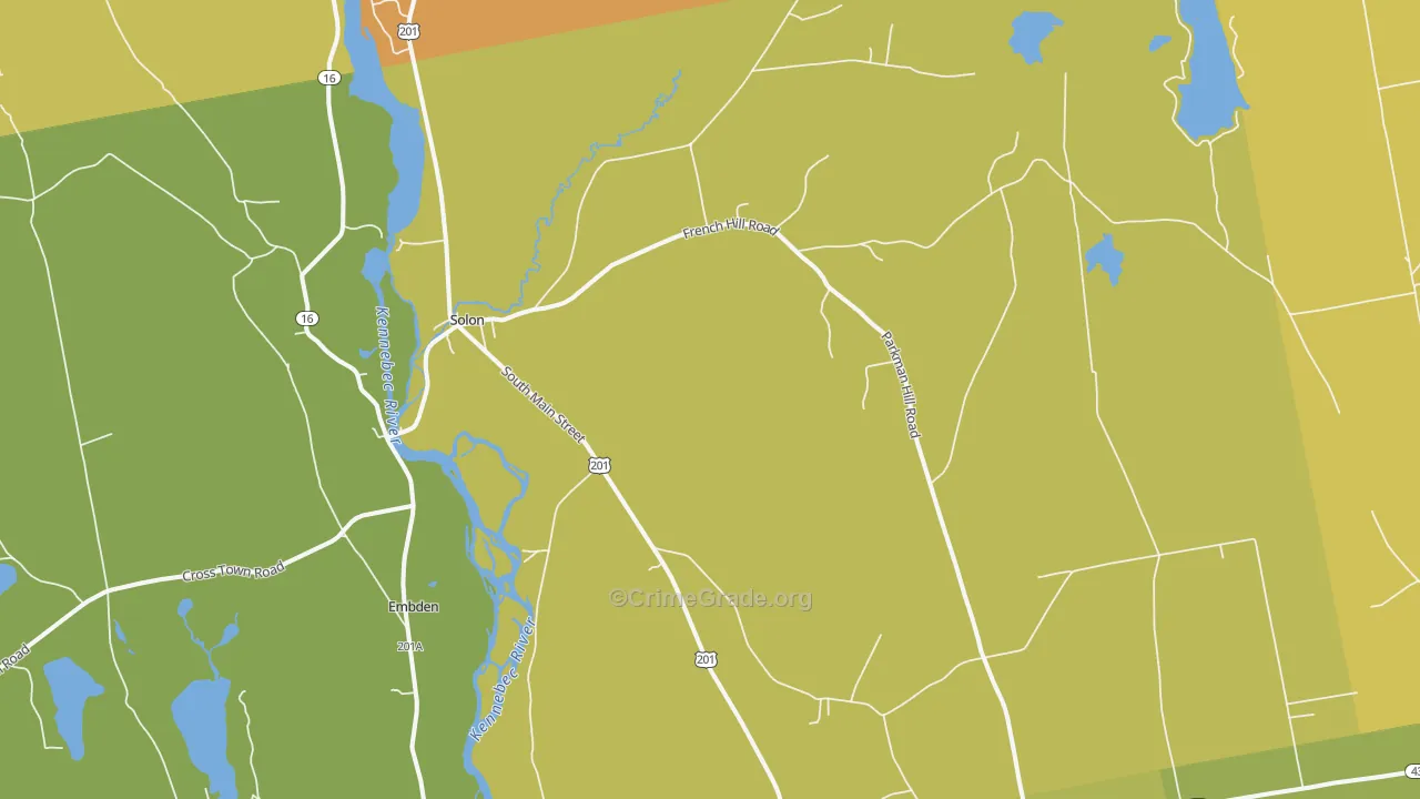 04979, ME Map of Drug-Related Crime Rates